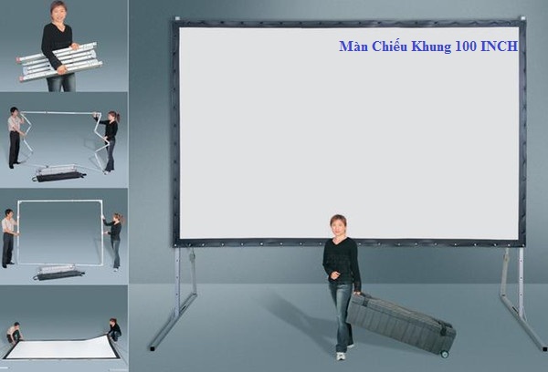 Màn Chiếu Khung Chiếu Trước Sau 100 INCH - Mã FR100