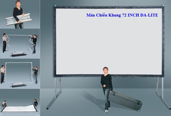 Màn Chiếu Khung Chiếu Trước Và Sau 72 INCH DALITE - Mã FR72